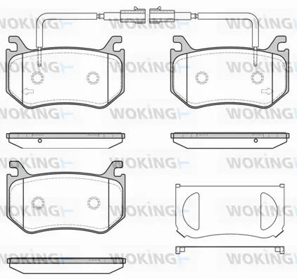 Brake Pad Set, disc brake (P16153.02)