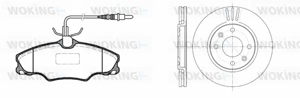 Brake Kit, disc brake (87033.00)