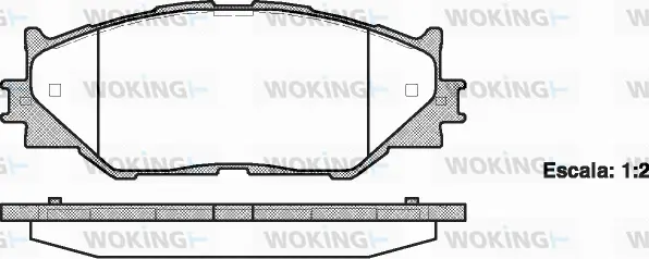 Brake Pad Set, disc brake (P13013.00)