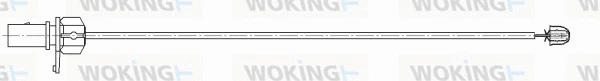 Warning Contact, brake pad wear (001158)