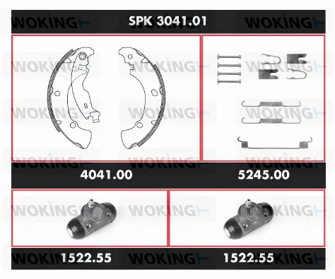 Brake Kit, drum brake (SPK 3041.01)