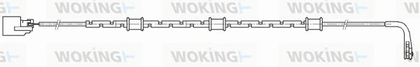 Warning Contact, brake pad wear (001188)