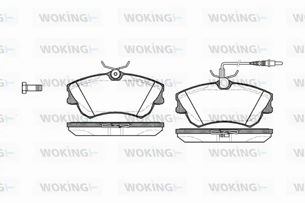 Brake Pad Set, disc brake (P7383.02)