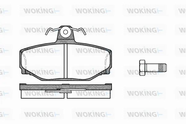 Brake Pad Set, disc brake (P3973.00)