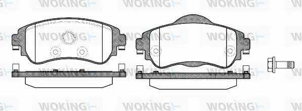 Brake Pad Set, disc brake (P15643.08)