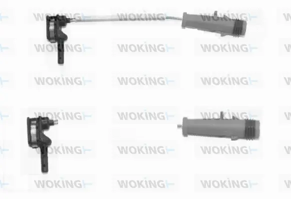 Warning Contact, brake pad wear (001124)