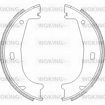Brake Shoe, parking brake (Z4406.00)