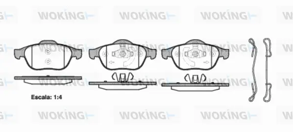 Brake Pad Set, disc brake (P9433.20)