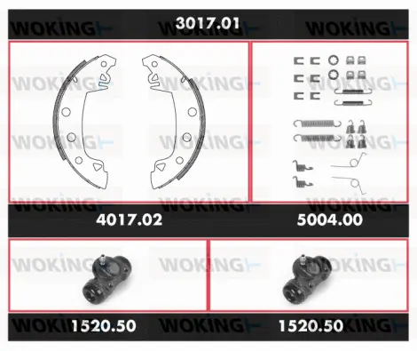 Brake Kit, drum brake (3017.01)
