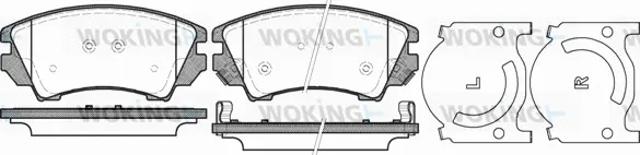 Brake Pad Set, disc brake (P12753.12)