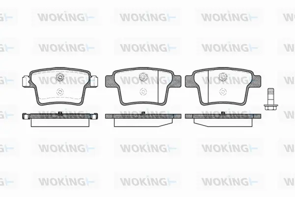 Brake Pad Set, disc brake (P10493.10)