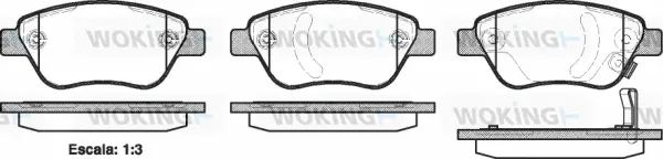 Brake Pad Set, disc brake (P9583.31)