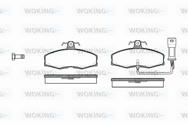 Brake Pad Set, disc brake (P0543.02)