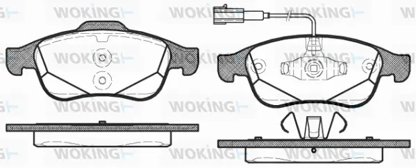 Brake Pad Set, disc brake (P13483.02)