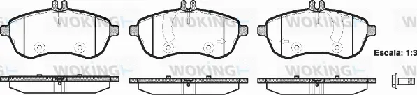 Brake Pad Set, disc brake (P12013.00)