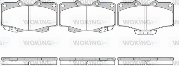 Brake Pad Set, disc brake (P2153.04)
