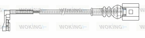Warning Contact, brake pad wear (001205)