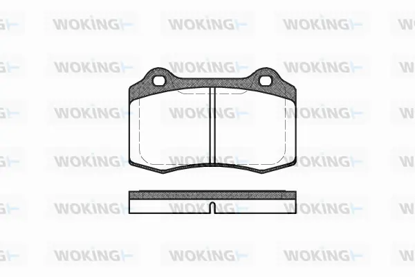 Brake Pad Set, disc brake (P5343.30)