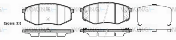 Brake Pad Set, disc brake (P15263.02)