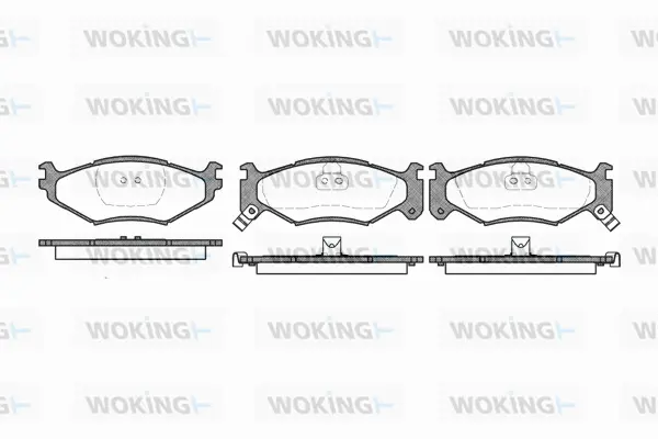 Brake Pad Set, disc brake (P5833.02)