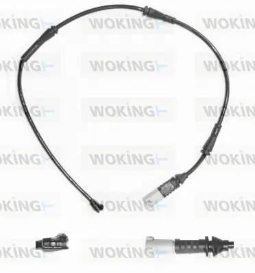 Warning Contact, brake pad wear (001130)