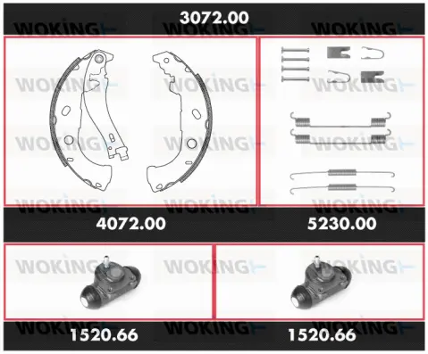 Brake Kit, drum brake (3072.00)