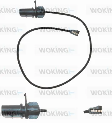 Warning Contact, brake pad wear (001144)
