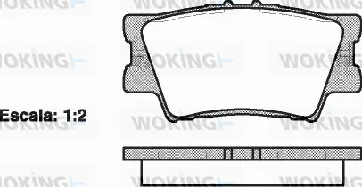 Brake Pad Set, disc brake (P13313.00)