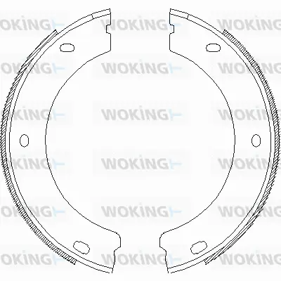 Brake Shoe, parking brake (Z4652.00)