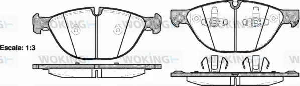 Brake Pad Set, disc brake (P13983.00)