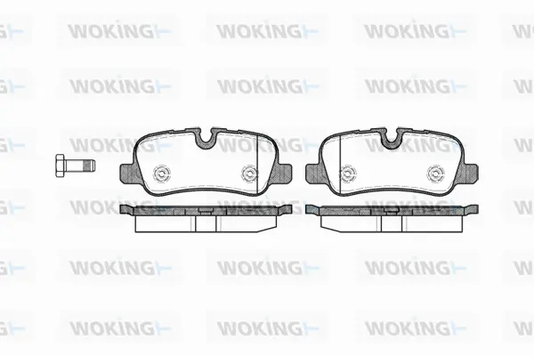 Brake Pad Set, disc brake (P10593.00)
