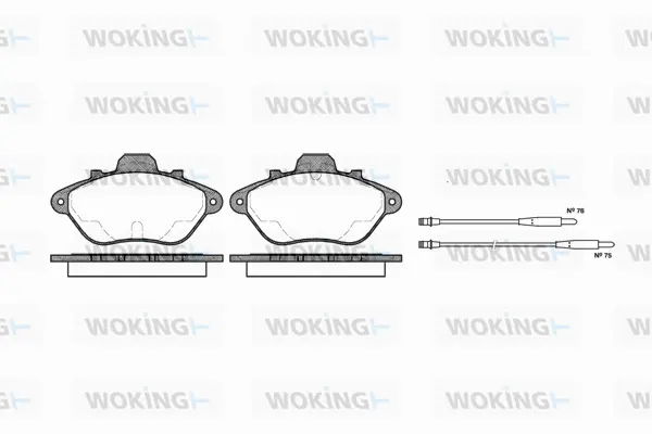 Brake Pad Set, disc brake (P2103.04)