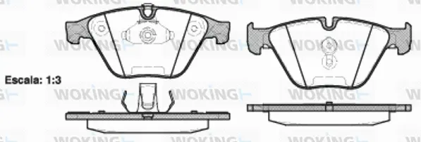 Brake Pad Set, disc brake (P9573.20)