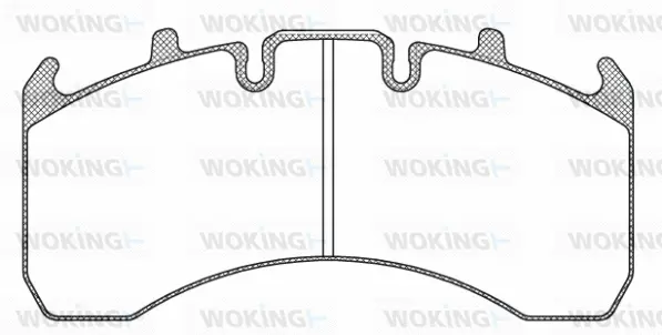 Brake Pad Set, disc brake (JSA 10563.10)