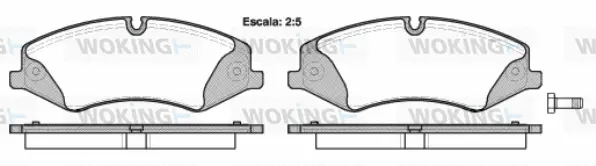 Brake Pad Set, disc brake (P15093.00)