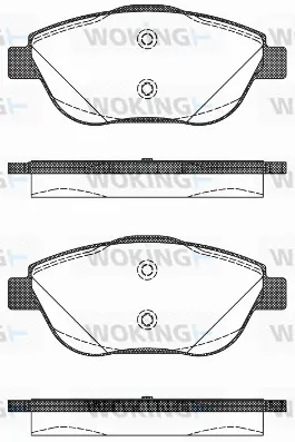 Brake Pad Set, disc brake (P12923.10)