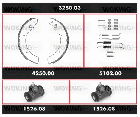 Brake Kit, drum brake (3250.03)