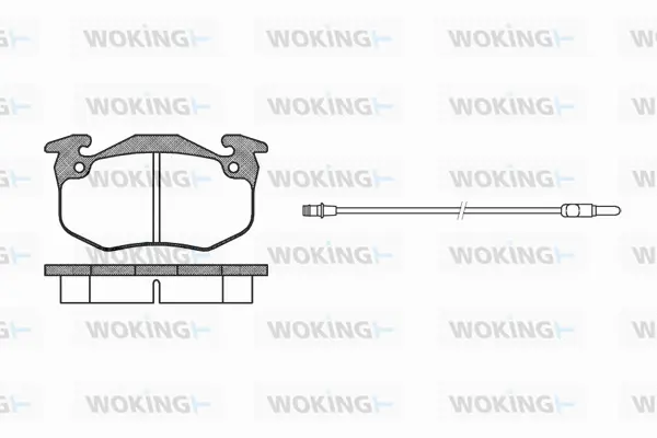 Brake Pad Set, disc brake (P0443.12)