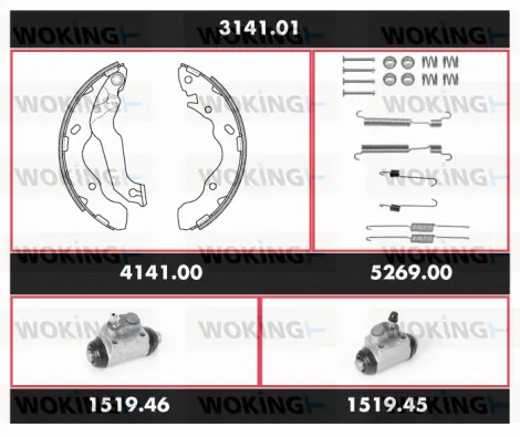 Brake Kit, drum brake (3141.01)