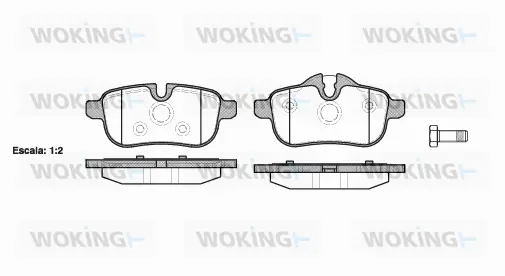 Brake Pad Set, disc brake (P15173.00)