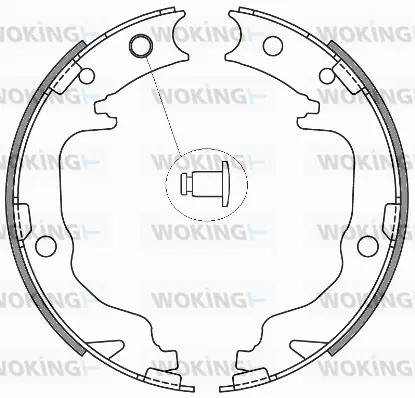 Brake Shoe, parking brake (Z4641.00)