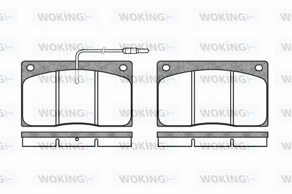Brake Pad Set, disc brake (P1443.02)