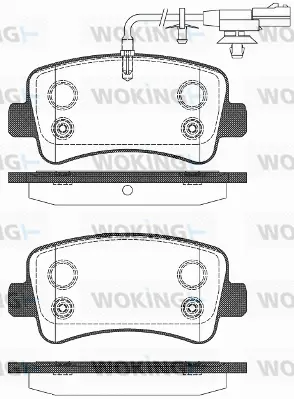 Brake Pad Set, disc brake (P15393.11)