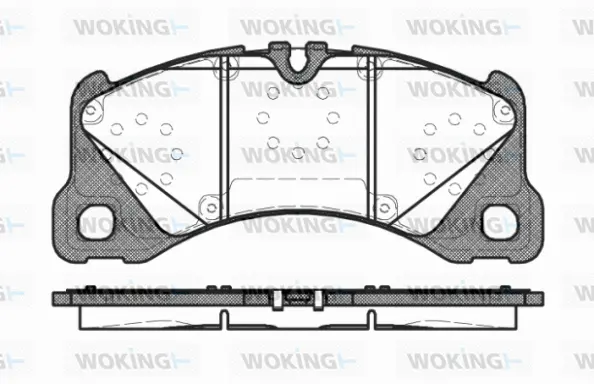 Brake Pad Set, disc brake (P12453.40)