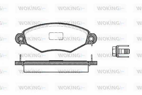 Brake Pad Set, disc brake (P7433.10)