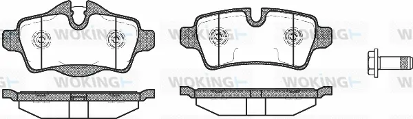 Brake Pad Set, disc brake (P12443.00)