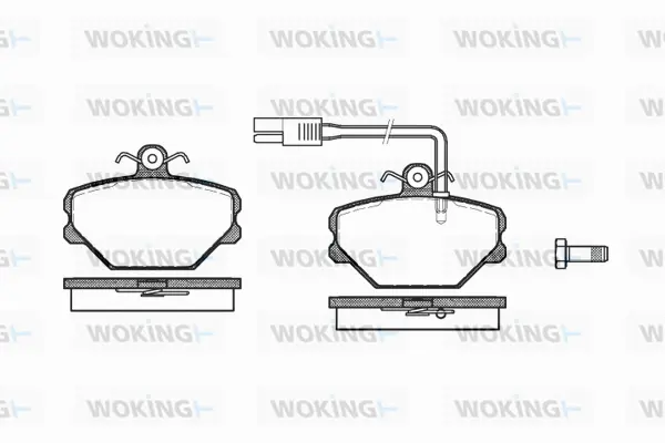 Brake Pad Set, disc brake (P3643.12)