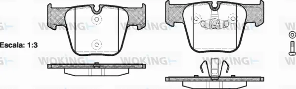 Brake Pad Set, disc brake (P13183.00)
