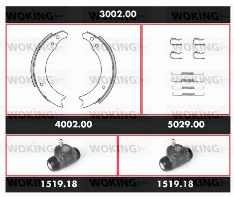 Brake Kit, drum brake (3002.00)