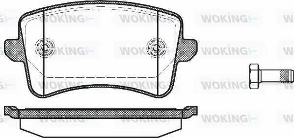 Brake Pad Set, disc brake (P12433.00)